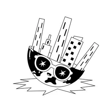 Creatively crafted amazing glyph illustrations set of travel and tourism 스톡 일러스트