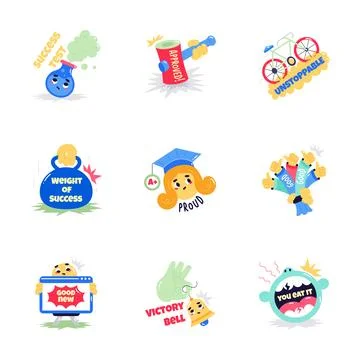 Creatively crafted amazing glyph illustrations set of travel and tourism Ilustración de archivo
