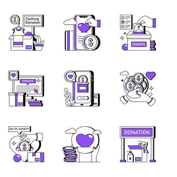Creatively crafted amazing glyph illustrations set of travel and tourism Ilustración de archivo