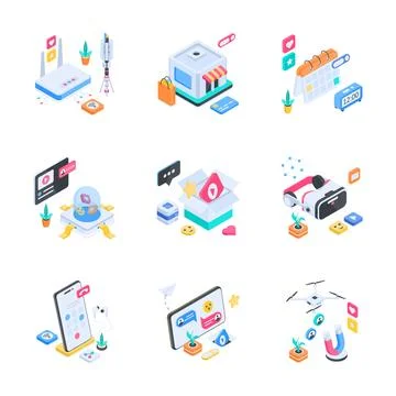 Creatively crafted amazing glyph illustrations set of travel and tourism Ilustración de archivo