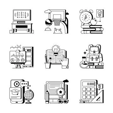 Creatively crafted amazing glyph illustrations set of travel and tourism Ilustración de archivo