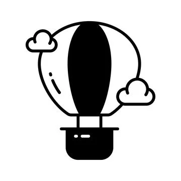Creatively designed vector of hot air balloon, enjoy the adventure of hot air イラスト素材