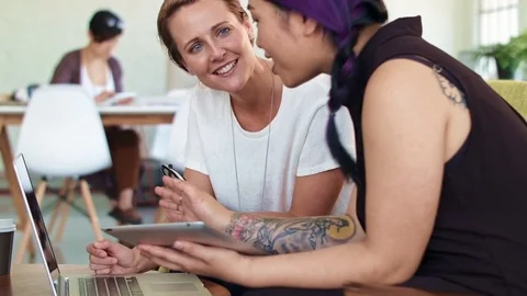 Creatives working together Stock Footage 71631543