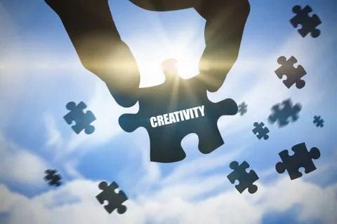Creativity  against blue sky 스톡 일러스트