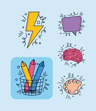 Creativity and idea Stock Illustration