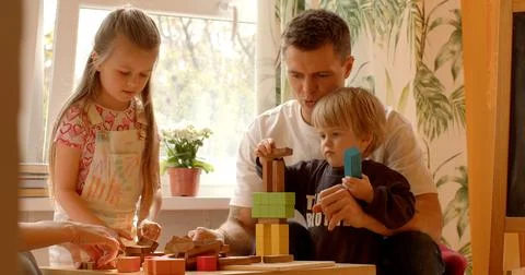 Creativity and Imagination: Building blocks offer children to unleash creativity Stockfoto's