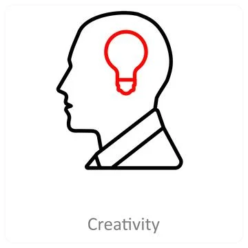 Creativity and innovation icon concept Stock Illustration