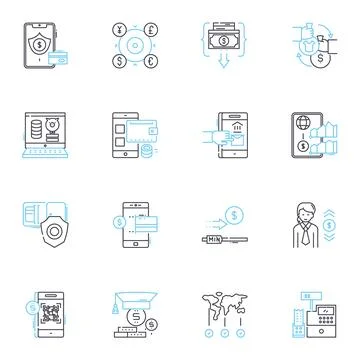 Creativity and innovation linear icons set. Imagination, Ingenuity, Inspiration Stock Illustration