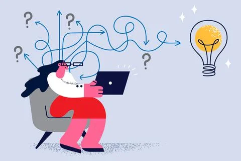 Creativity and innovative ideas concept Stock Illustration