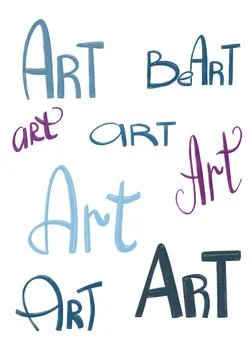Creativity and Inspiration. Hand draw art design for web site, advertising, b Stock Illustration