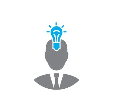 Creativity and inspiration related icon on background for graphic and web design Stock Illustration