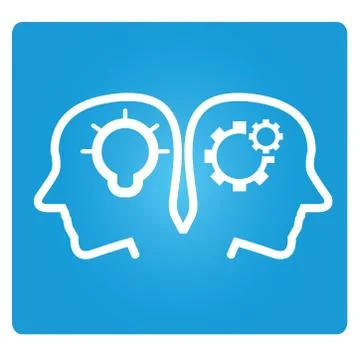 Creativity and logical thinking Stock Illustration