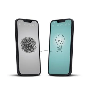 Creativity and problem solving app 写真素材
