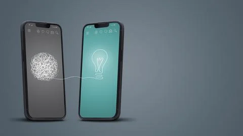 Creativity and problem solving app 写真素材