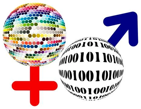 Creativity and Rationality Stock Illustration