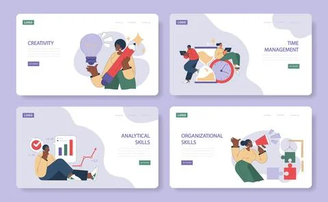 Creativity and skills set. Stock Illustration