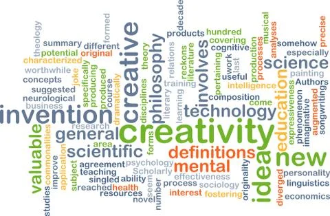 Creativity background concept Stock Illustration