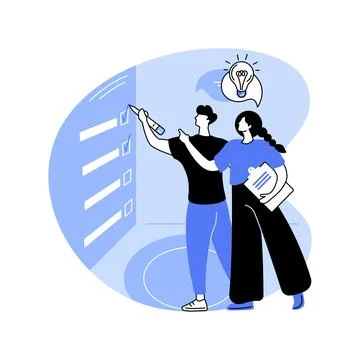 Creativity board isolated cartoon vector illustrations. Stock Illustration