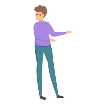 Creativity brainstorming icon, cartoon style Illustrazione stock