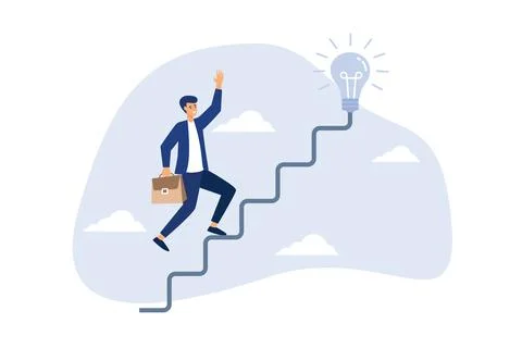 Creativity for business idea, thinking and brainstorm for new idea or opportu Stock-Illustration