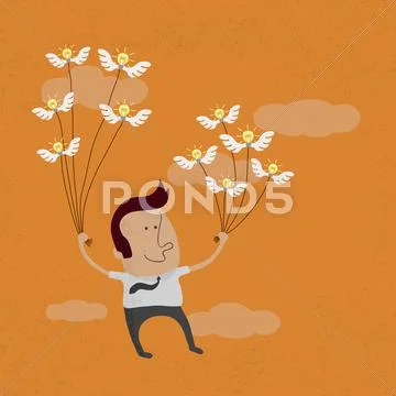 The creativity of the business leads to success , eps10 vector format Stock Illustration