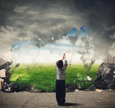 Creativity cleans Stock Illustration