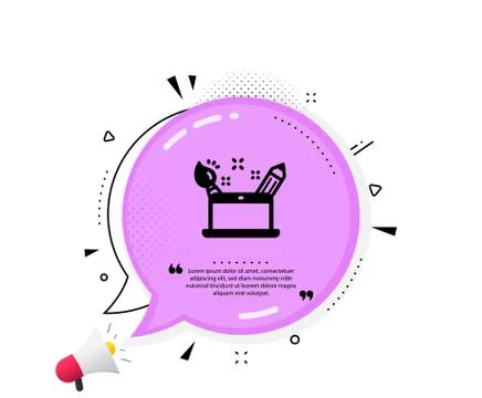 Creativity concept icon. Graphic designer sign. Vector 스톡 일러스트