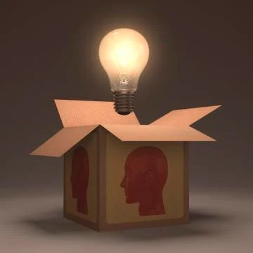 Creativity, conceptual artwork Illustrazione stock