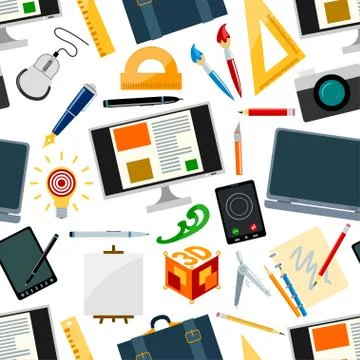 Creativity designer artist vector cons imagination illustration abstract Stock Illustration