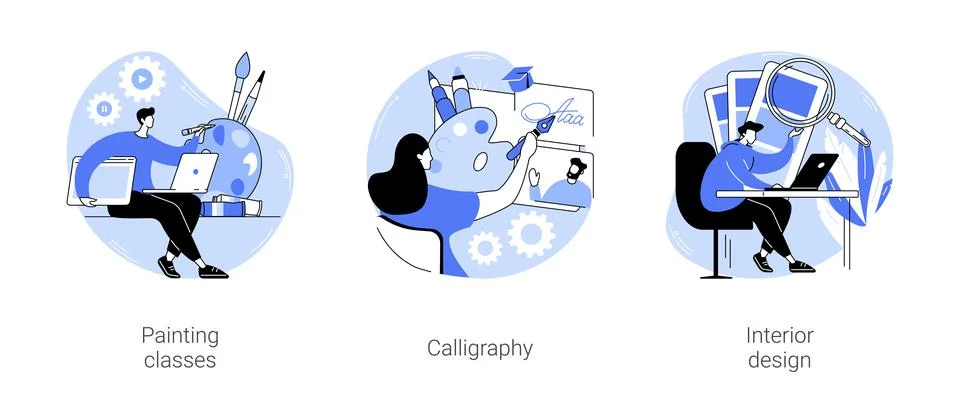 Creativity development isolated cartoon vector illustrations se Stock Illustration