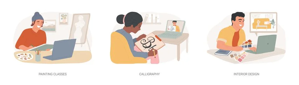 Creativity development isolated cartoon vector illustrations se Stock Illustration