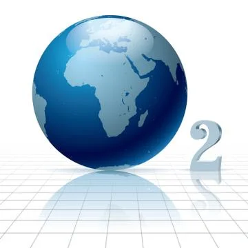 The creativity of the earth. Isolated on white background Stock Illustration