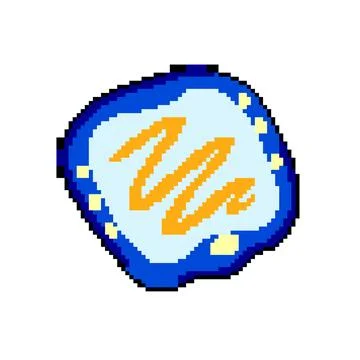 Creativity educational toy pixel art vector illustration Stock Illustration