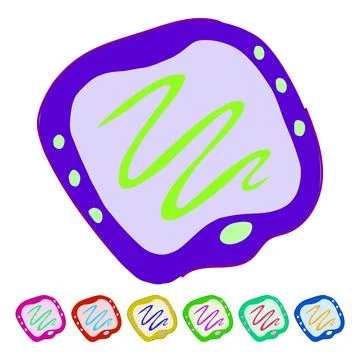Creativity educational toy vector cartoon graphic Illustrazione stock