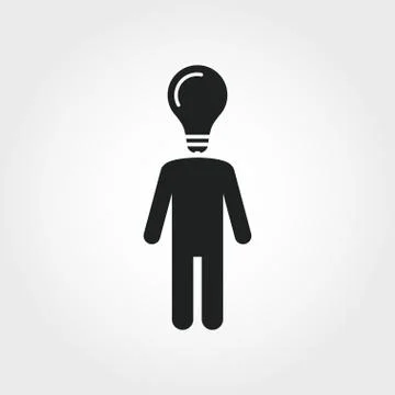 Creativity icon. Monochrome element illustration. Creativity symbol design from Stock-Illustration