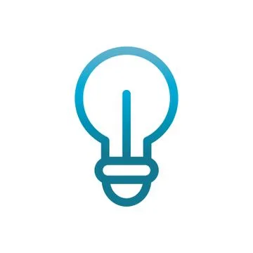 Creativity idea user interface blue gradient Stock Illustration