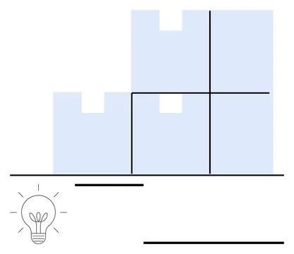 Creativity, innovation, problem solving, abstract planning, design thinking,  Stock Illustration
