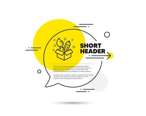 Creativity line icon. Design idea sign. Vector Stock Illustration