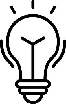 Creativity Line Icon Design Stock Illustration