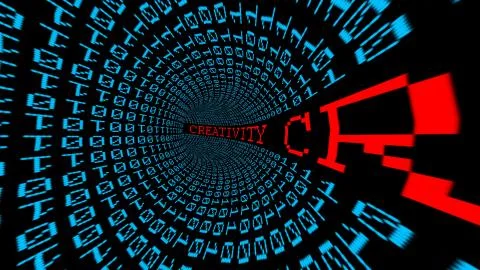 Creativity matrix tunnel 스톡 사진