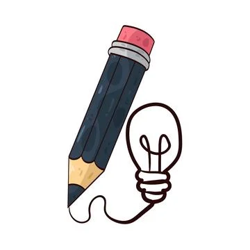 Creativity pencil illustration Stock Illustration