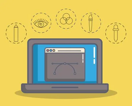 Creativity process design Stock Illustration