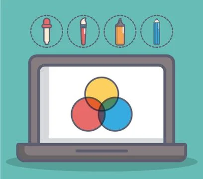 Creativity process design Illustrazione stock