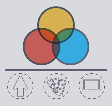 Creativity process design イラスト素材