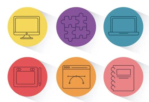 Creativity process design Stock Illustration