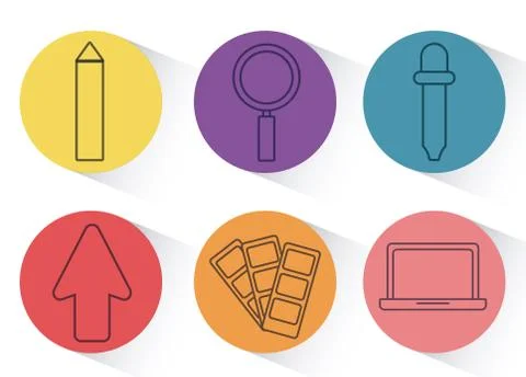 Creativity process design Stock Illustration