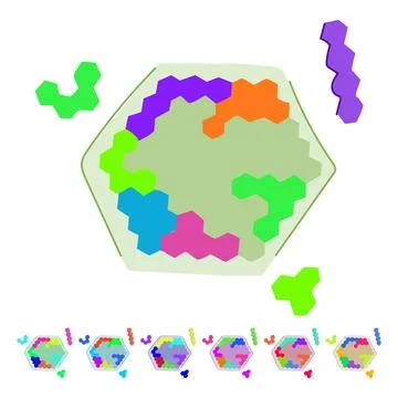 Creativity puzzles toy vector cartoon graphic Stock Illustration