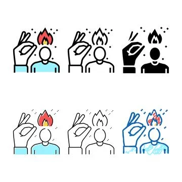 Creativity soft simplified skill color icon vector 스톡 일러스트