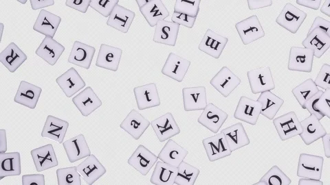 Creativity Stop Motion Letters On Alpha Channel Stock-Footage 262627344