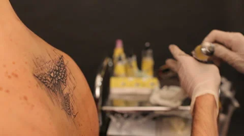 Creativity tattoo Stock Footage 974387